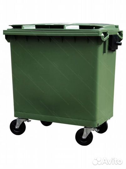 Пластиковый мусорный контейнер 770л П-4115
