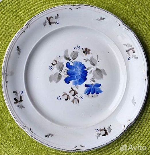 Блюдо Фаянсовое Конаково З.и.К 1952 Завод Калинина