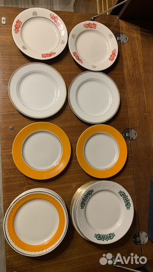 Тарелки СССР, кружки, чайные пары