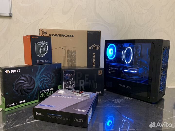 Игровой PC. I5 12400f/RTX 4060/32 GB/SSD M2+HDD