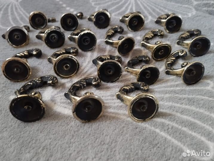 Старинный, винтажный бронзовый крючок, вешалка