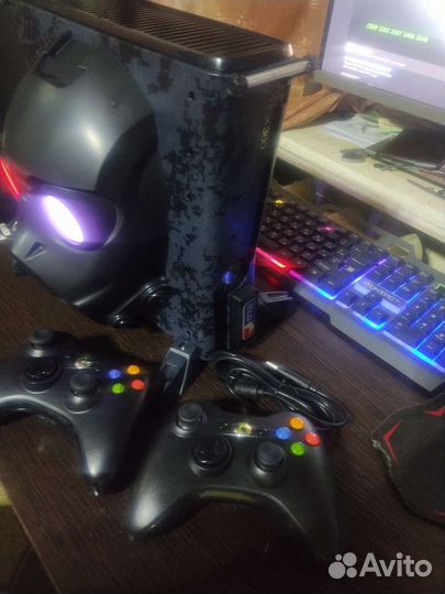 Xbox 360 slim фрибут,320Gb,2дж +корпус