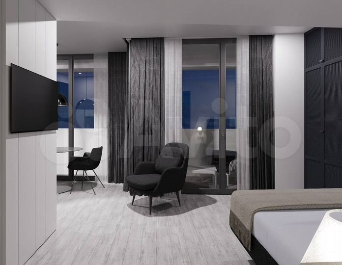 Квартира-студия, 35,9 м² (Грузия)