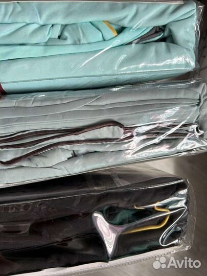 Новое постельное белье, сатин жатка евро