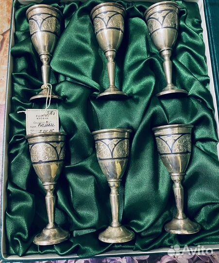 Набор рюмок серебро