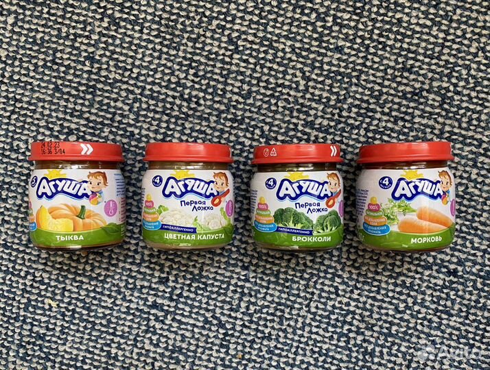 Агуша пюре мясное, овощное