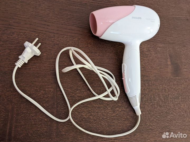 Фен Philips HP8116 1400 Вт (белый с розовым)