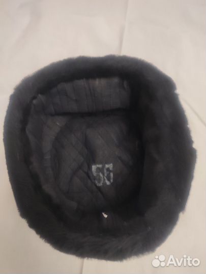 Шапка меховая черная