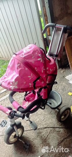 Детский велосипед с ручкой бу