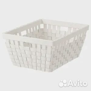 Knarra кнарра Корзина, белый, 38x29x16 см IKEA