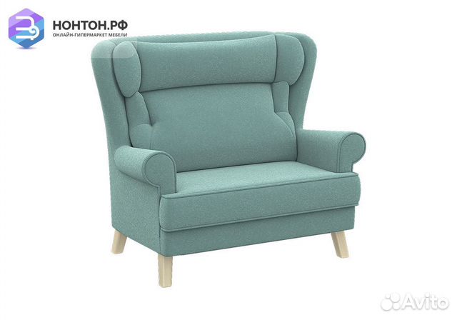 Диван Комфорт-2 светло-бирюзовый