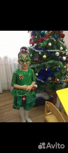 Новогодний костюм для девочки рост 116