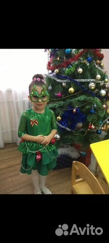 Новогодний костюм для девочки рост 116
