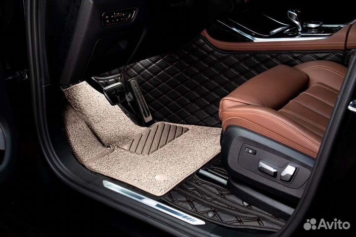 3D Коврики Audi A8 из Экокожи