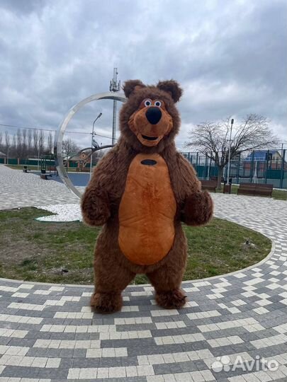 Белый мишка/Стас михайлов ростовая кукла