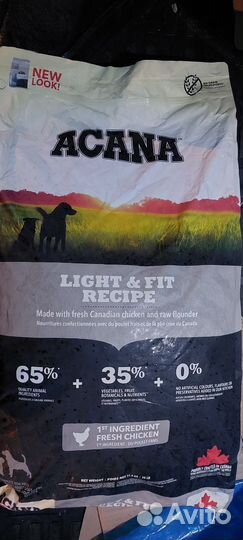 Сухой корм для собак Acana heritage Light and Fit