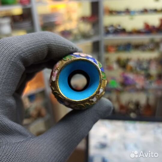 Винтажная Мини Ваза Клуазоне Старый Китай Ретро