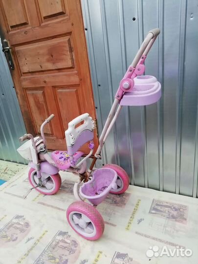 Велосипед детский б/у с регулирующей ручкой