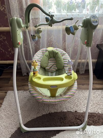 Детские электронные качели graco
