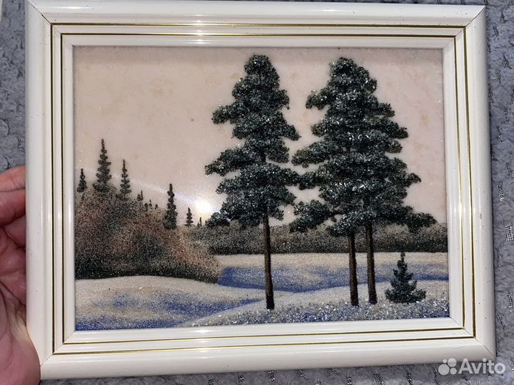 Панно из камня