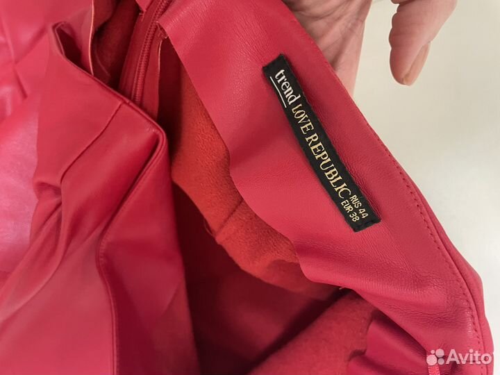 Юбка карандаш из экокожи