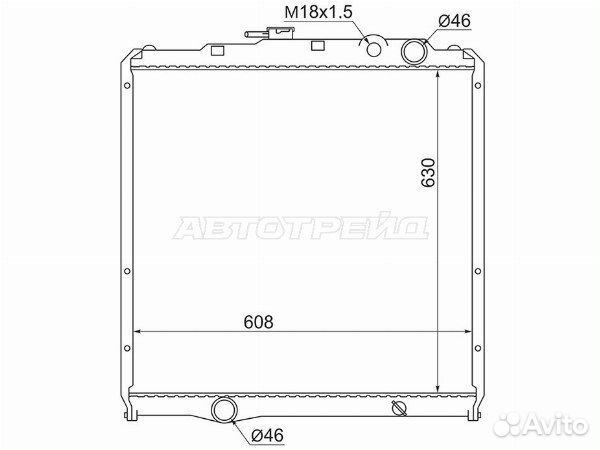 Радиатор mitsubishi, mitsubishi canter, mitsubishi canter 94-03, mitsubishi fuso, mitsubishi fuso 86