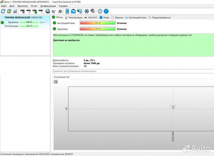 HDD toshiba MG03ACA200 2TB
