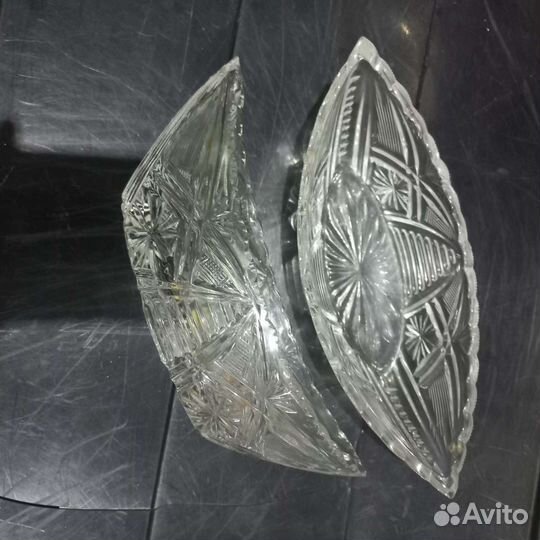 Хрустальная конфетница СССР