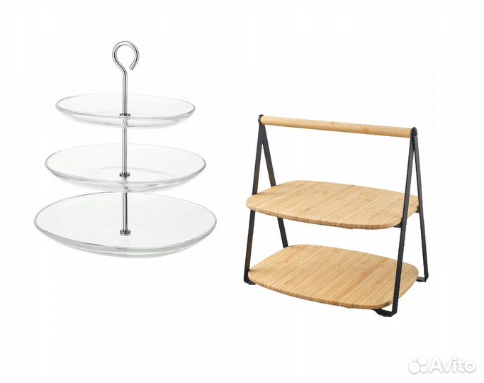 Этажерка для закусок десертов поднос блюдо Икеа