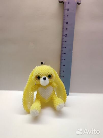 Амигуруми из бисера, брелок, игрушка, подвеска