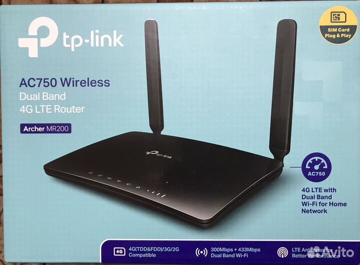 WiFi роутер Tp-Link Archer MR200 под сим карту