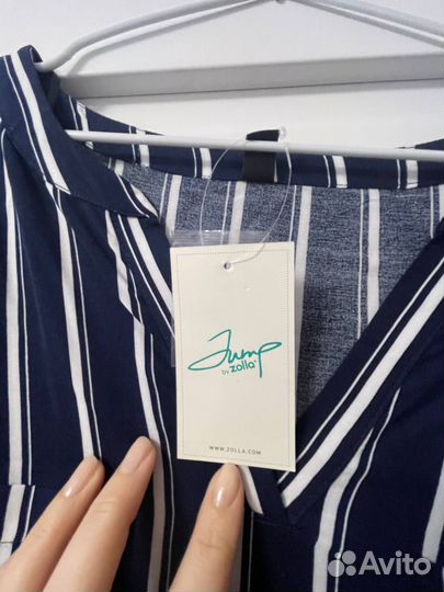 Платье в полоску женское