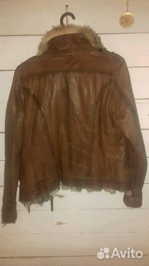 Кожаная куртка на меху