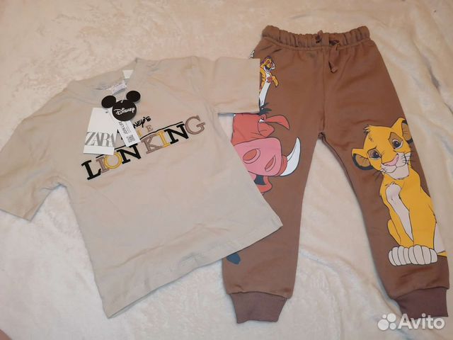 Костюм zara король лев новый с бирками
