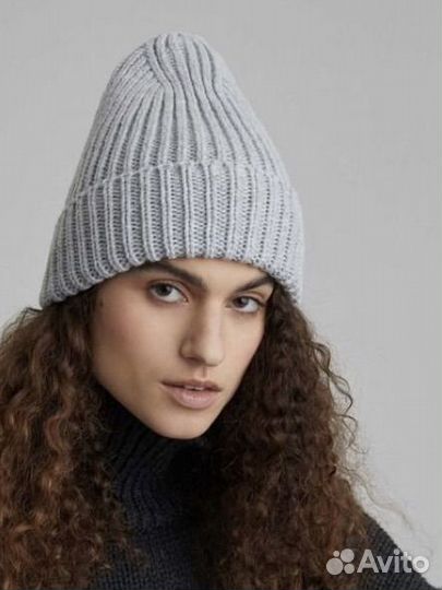 Шапка-бини крупной вязки aim clo