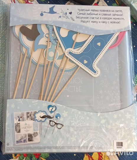 Фотоальбом магнитный с табличками для фотосессии