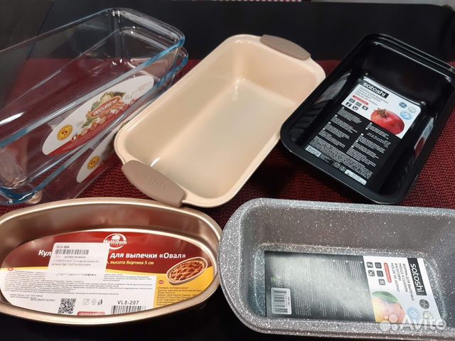 Прямоугольные формы для выпечки кекса, хлеба и др