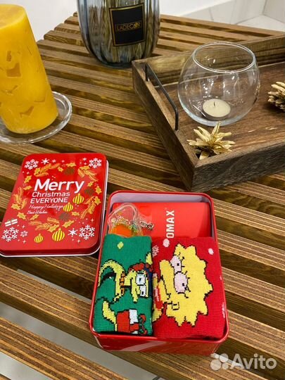 Набор носков новогодних с симпсонами для детей