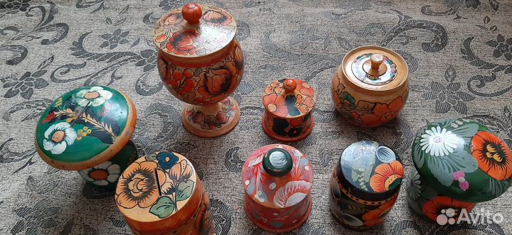 Посуда из дерева.хохлома