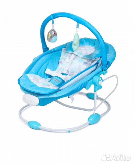 Детские электронные качели/шезлонг 2в1