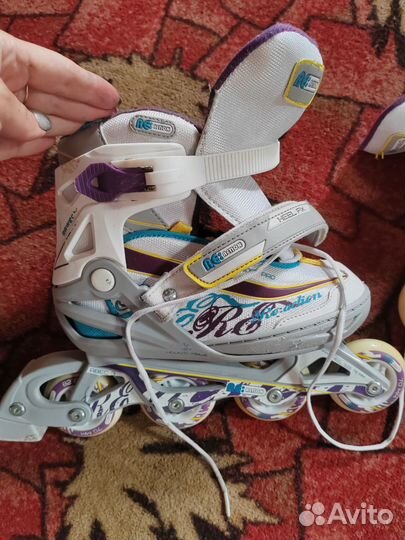 Роликовые коньки детские раздвижные