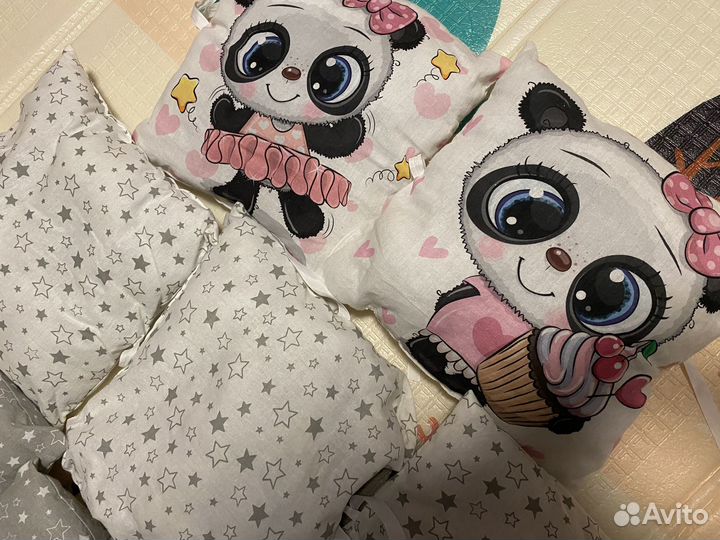 Подушки бортики в кроватку