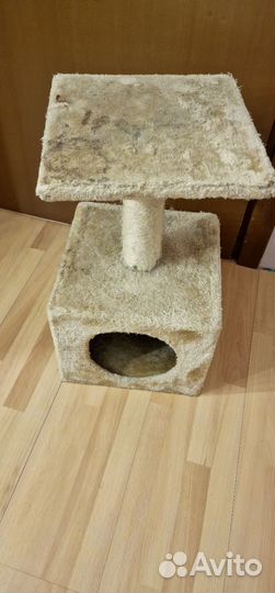 Когтеточка домик для кошки бу