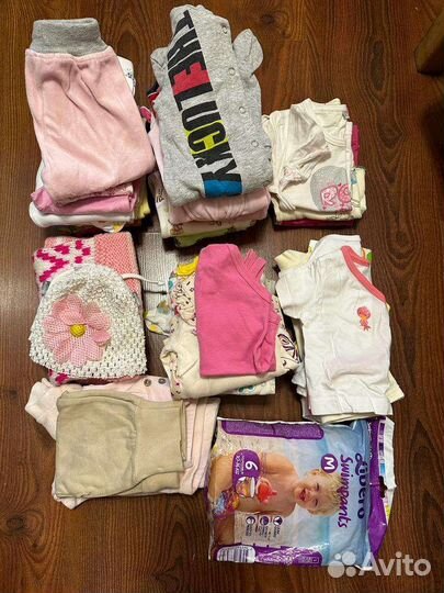 Вещи пакетом для девочки 56 -80