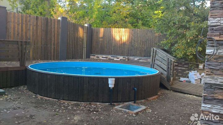 Бассейн морозостойкий Лагуна 1.5м,1.25м, Монтаж