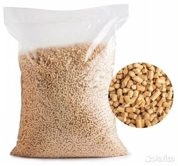 Древесный наполнитель для кошачьего туалета 15 кг