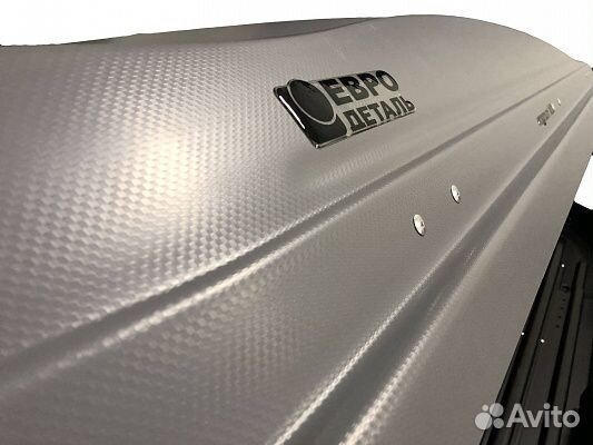 Бокс на крышу Евродеталь 420 серый карбон