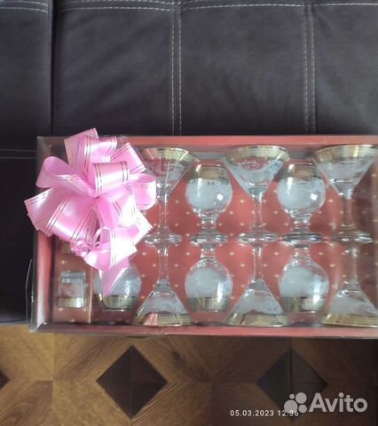 Набор фужеров,18 штук, в подарочной коробке