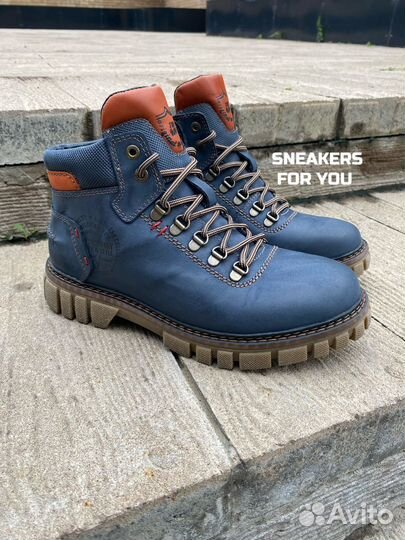 Ботинки зимние мужские стиль Timberland