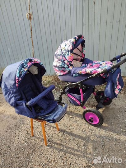 Коляска 2 в 1+ развивающий коврик